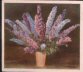 The cigarette cards in the set are : 1 Delphiniums 2 Greenhouse Roses 3 Lilium Speciosum 4 Foliage with Chrysanthemums 5 Carnations 6 Tawny-shaded Chrysanthemums 7 Berried shrubs 8 Narcissi 9 Freesias 10 Vases of border flowers 11 May flowering Tulips 12 Michaelmas Daisies 13 Polyanthus or bunch flowered Narcissi 14 Parrot Tulips 15 Gladioli 16 Sweet Peas 17 Nasturtiums 18 Zinnias, asters, gladioli, dahlias, tobacco plants and larkspurs 19 Chinese Lanterns 20 Roses from the garden 21 Zinnias 22 Oriental Poppies 23 Violets 24 Lupins 25 Gold and bronze Chrysanthemums 26 Dahlias 27 French Anemones 28 Winter Solanum; Yellow and red Chrysanthemums 29 Spring flowering Anemones 30 Small flowered Dahlias