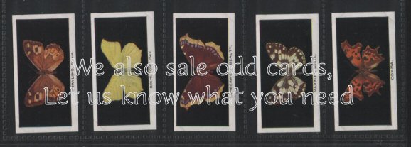 British Butterflies 1935 cigarette cards set of 25 cards excellent condition