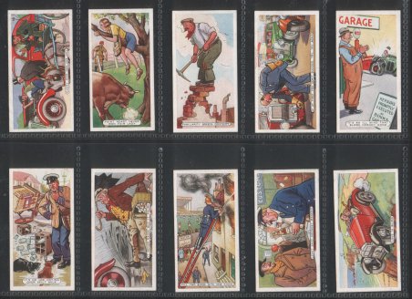 Proverbs 1936 beautiful artistic set of 25 cigarette cards, all cads showing different Proverbs, and explanation about the history of the proverbs at the back. excellent 