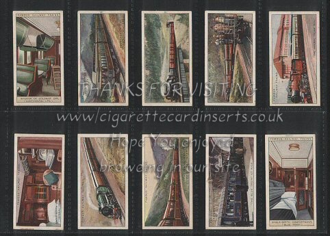 Famous Railway Trains , by B.A.T. 1929 scarce set of 25 cigarette cards,excellent condition