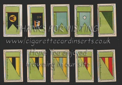Flags & Pennons 1926 complete set of 60 issued with "Eagle Bird" cigarettes, all excellent condition but some cigarette cards, 