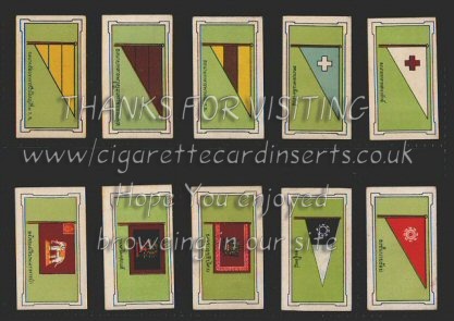 Flags & Pennons 1926 complete set of 60 issued with "Eagle Bird" cigarettes, all excellent condition but some cigarette cards, 