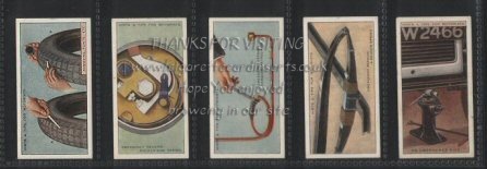 Hints & Tips for Motorists By  B.A.T 1929 pretty set of 25  cigarette cards, all excellent condition