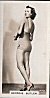 The cigarette cards in the set are: 1. Barbara Read 2. Ann Peterson 3. Dorothy White 4. Marcia 5. Barbara Beach 6. Ruth Reid 7. Mildred Barth 8. Renee Russell 9. Connie Constant 10. Dorothy Francis 11. Ginger Johnson 12. Sarilla Bell 13. Vivian Frances 14. Laurie Lane 15. Diana Gibson 16. Annabella 17. Hedy Lamarr 18. Sonja Henie 19. Kathleen Cummings 20. Natalie Hynn 21. Julie Jenner 22. Maxine Moore 23. Cecilia Goldstein 24. Madeline Eklund 25. Marion Dolan 26. Patricia Dawn 27. Jackie Day 28. Judy Puck 29. Margon Linder 30. Dorothy Mitchell-Hedges 31. Cheryl Walker 32. Helen Anderson 33. Berryl Wallace 34. Jean Darling 35. Ina Brown 36. Merle Oberon 37. Mamo Clark 38. Myra Sheldon 39. Grace Adrian 40. Jackie Gately 41. Betty Benson 42. Grace Gillern 43. Gary Myles 44. Georgie Butler 45. Lola Jensen 46. Ilona Massey 47. Virginia Blair 48. Alma Bray 49. Maril De Forest 50. Margaret Goelde 51. Juliette Compton 52. Mary Maguire 53. Lloyd Astrid 54. Anita Louise 