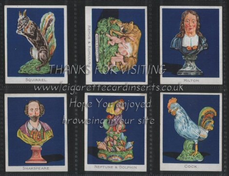 saffordshire Figures 1926 complete set of 24 cigarette cards  large size cigarette cards , beautiful art & colouring, embossed, excellent mint condition, a delightful set
