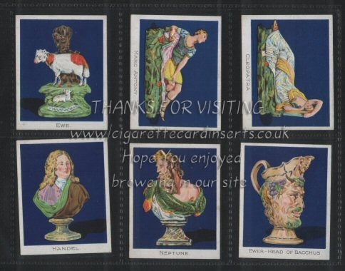saffordshire Figures 1926 complete set of 24 cigarette cards  large size cigarette cards , beautiful art & colouring, embossed, excellent mint condition, a delightful set