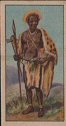 The cigarette cards in the set are: Making Kaffir Beer, Carrying Water, Carrying Fruit, Durban Ricksha Pullers, Blind Native, The Cooking Pot, Soudanese Villager and Hunter, Kaffir Doctor and Patient, Zulu Women, Zulu Women Hairdressing, Native Harvester, Zulu Warrior, A Jukun Weaver, Native Pounding Rice, Platter Lipped Women, Ashanti Cotton Spinner, Donkey Boy, Kaffir Miners, Dinka Woman and Child, Masai Girl and Man, Abyssinian Priest, Kaffir Drummer, A Didinga Barber at Work & A Kaffir Hunter.