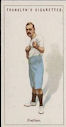 The  cigarette cards in the set are :1 POSITION, 2 LEFT HAND LEAD AT HEAD, 3 INSIDE GUARD WITH LEFT, 4 OUTSIDE GUARD WITH RIGHT, 5 OUTSIDE GUARD WITH LEFT, 6 INSIDE GUARD WITH RIGHT, 7 DUCKING A LEFT LEAD, 8 DUCKING A LEFT LEAD, 9 THE CROSS-PARRY, 10 RIGHT HAND CROSS-COUNTER, 11 AVOIDING RIGHT LEAD, 12 GUARDING A LEFT LEAD, 13 PARRYING A LEFT LEAD AT, 14 STOPPING A LEFT LEAD, 15 IMPROPER LEFT HAND LEAD, 16 SIDE STEPPING A LEFT LEAD, 17 STEPPING INSIDE A LEFT, 18 AVOIDING A RIGHT LEAD, 19 GUARDING RIGHT LEAD, 20 AVOIDING A LEFT LEAD AT, 21 GUARDING RIGHT LEAD AT, 22 IMPROPER POSTION OF, 23 STOPPING RIGHT LEAD AT, 24 DUCKING A RIGHT LEAD AT, 25 STOPPING LEFT HAND BODY