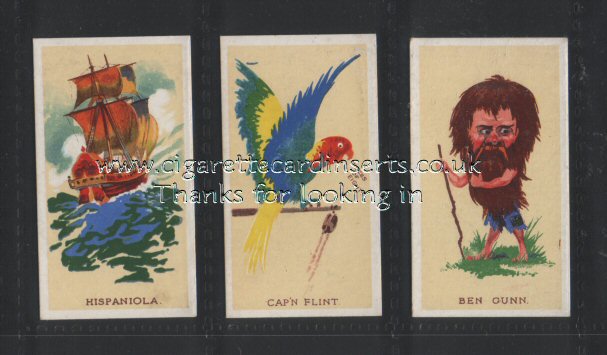 Morris. B &nbsp;Cigarette Cards Treasure Island 1924 complete set of 13 cards, all in excellent condition