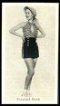 The cigarette cards in the set are : 1 Dolores Casey 2 Franciska Gaal 3 Blanca Vischer 4 Gladys Swarthout 5 Jane Hamilton 6 Marian Marsh 7 Muriel Evans 8 Ann Sheridan 9 June Knight 10 Maxine Jennings 11 Toby Wing 12 Frances Drake 13 Jane Hamilton (different from #5) 14 Irene Ware 15 Ann Dvorak 16 Sheila Darcy 17 Jean Chatburn 18 Kitty Carlisle 19 Anne Shirley 20 Maxine Reiner 21 Judith Barrett 22 Eleanore Whitney 23 Grace Bradley 24 Mary Carlisle 25 June Lang 26 Mildred Stone 27 Jean Parker 28 Maxine Reiner 29 Iris Adrian 30 Gwen Kenyon 31 Mary Howard 32 Eleanor Hansen & Frances Robinson 33 Linda Parker 34 Gwen Lee 35 Rosalind Keith 36 Ida Lupine 37 Frances Gifford 38 Cecelia Parker 39 Gertrude Michael 40 Arline Judge