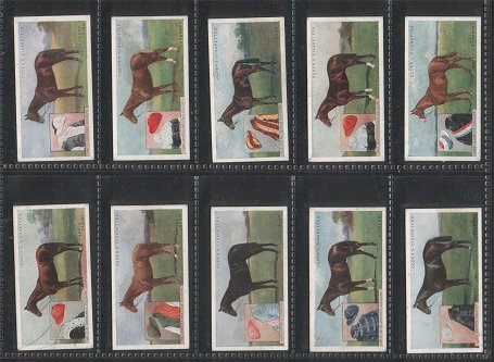 Derby Entrants 1926 complete set of 25 cigarette cards.
