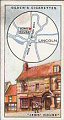 The cigarette cards in the set are : Full list: 1 Shodfriars Hall, Boston, Lincolnshire 2 Market Cross and Stocks, Bottesford, Leicestershire 3 The Bowder Stone, Borrowdale, Cumberland 4 Old Bridge and Chapel, Bradford-on-Avon, Wiltshire 5 Bronze Tables, Corn Street, Bristol 6 Market Cross, Castle Combe, Wiltshire 7 The Cross, Chester 8 All Saints, Chesterfield, Derbyshire 9 Wool Market, Chipping Campden, Gloucestershire 10 Triangular Bridge, Crowland, Lincolnshire 11 The Butter Market, Dartmouth, Devonshire 12 Yarn Market, Dunster, Somersetshire 13 Buttress, All Saints' Church, Dunwich, Suffolk 14 Old Canongate Tolbrooth, Edinburgh 15 Queen Eleanor Cross, Geddington, Northamptonshire 16 The Abbot's Kitchen, Glastonbury, Somersetshire 17 Saxon Church, Greensted, nr. Chipping Ongar, Essex 18 Hadrian's Wall, nr. Hexham, Northumberland 19 Old Windmill, Hemingford Grey, Huntingdonshire 20 The "Old House," Hereford 21 The Guildhall, King's Lynn, Norfolk 22 Saxon "Kings' Stone," Kingston-upon-Thames 23 Lamarsh Church, Essex 24 Market Hall, Ledbury, Herefordshire 25 Market Cross, Leighton Buzzard, Bedfordshire 26 The "Jews' House," Lincoln 27 Maiden Castle, near Corchester 28 Old Grammar School, Market Harborough, Leicestershire 29 The Old Cross, Meriden, Warwickshire 30 Iron Cresset, Monken Hadley Church, near Barnet 31 Monkwearmouth Church, Sunderland 32 Butler Cross and Stocks, Oakham, Rutland 33 Old Cottages, Pembridge, Herefordshire 34 Smithy, Penshurst, Kent 35 Stidd Chapel, Ribchester, Lancashire 36 Nuns' House, Rochester, Kent 37 Rufus Stone, near Lyndhurst, Hampshire 38 A Quaint Street, St. Ives, Cornwall 39 Old Bridge, St. Ives, Huntingdonshire 40 9th Century Crosses, Sandbach, Cheshire 41 Sompting Church, Sussex 42 Sundial and Lock-up, Steeple Ashton, Wiltshire 43 Beheading Stone, Stirling 44 Stokesay Castle, Shropshire 45 Harvard House, Stratford-upon-Avon 46 Turton Tower, Turton, Lancashire 47 Waltham Abbey, Essex 48 Butter Cross, Witney, Oxfordshire 49 Market Cross, Wymondham, Norfolk 50 Clifford's Tower, York