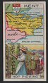 The cigarette cards in the set are: Slate Quarrying in North Wales,Iron and Coal in Monmouth,Shipbuilding in Northumberland,Dry Cleaning in perth,Hop Picking in Kent,Butter Making in Munster,Agriculture in Lincolnshire,Cotton Spinning in Lancashire,Boot Making in Northampton,Pottery in, Staffordshire,Straw Hat Making in Bedford,Horse Breeding in Connaught,Wollen Manufacture in Roxburgh,Dairy Produce in Devonshire,Book Printing in Edinburgh,Coal Mining in South Wales,Worsted Spinning in Yorkshire,Making Block Salt in Cheshire,Lace Making, in Nottingham,Calico Printing in Dumbarton,Agriculture in Norfolk,Tin Mining in Cornwall,Linen in Ulster,Hosiery in Leicester,Sheep Rearing in Hampshire 