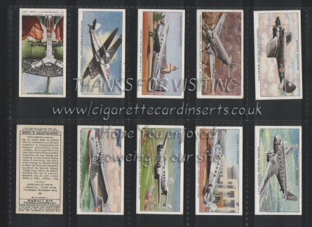 International Airliners 1936 cigarette cards set of 50 good