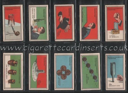 Salmon & Gluckstein Magical Series 1923 amazing set of 25 magic cigarette cards , excellent condition