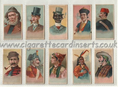 World's Smokers 1926 complete set of 50 cigarette cards , some cards have light water stains, especially on backs, but all are strong & very good,