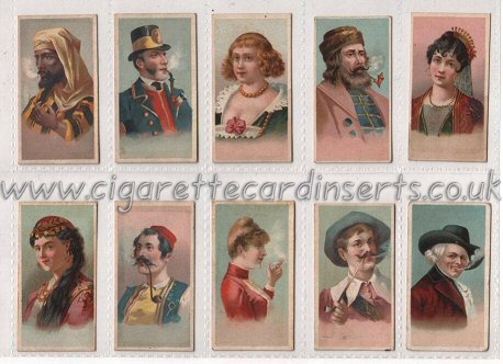 World's Smokers 1926 complete set of 50 cigarette cards , some cards have light water stains, especially on backs, but all are strong & very good,