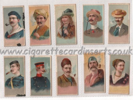 World's Smokers 1926 complete set of 50 cigarette cards , some cards have light water stains, especially on backs, but all are strong & very good,