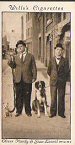 the cigarette cards in the set are: 1. Victor McLaglen & Mona Maris in "A Devil with Women" 2. Conrad Nagel & Genevieve Tobin in "A Lady Surrenders" 3. Beatrice Lillie in "Are You There" 4. Ralph Forbes in "Beau Ideal" 5. Ricardo Cortez & Mary Astor in "Behind Office Doors" 6. Wallace Beery & John Mack Brown in "Billy the Kid" 7. Oliver Hardy and Stan Laurel 8. Ramon Novarro and Dorothy Jordan in "Call of the Flesh" 9. Fay Compton & Ian Hunter in "Cape Forlorn" 10. John Halliday, Mary Brian, & Claude Allister in "Captain Applejack" 11. Fay Wray & Victor Varconi in "Captain Thunder" 12. Jack Whitting & Marion Nixon in "College Lovers" 13. Jean Colin & Charles Hickman in "Compromising Daphne" 14. Marie Ney, Madeleine Carroll, & Sir Gerald Du Maurier in "Escape" 15. Buster Keaton in "Forward March" 16. Bessie Love in "Good News" 17. Freeman Wood & Clara Kimball Young in "Kept Husbands" 18. Snowdrop, Paul Whiteman, & Sunny Jim in "King of Jazz" 19. Jeanette Loff & Stanley Smith in "King of Jazz" 20. Mary Duncan & Otis Skinner in "Kismet" 21. Lorette Young & David Manners in "Kismet" 22. Rod La Rocque & Norma Shearer in "Let us be Gay" 23. Joel McCrea & Will Rogers in "Lightnin" 24. Walt Disney and Mickey Mouse 25. Jeanette Macdonald, Reginald Denny, & Allison Skipworth in "Oh for a Man" 26. Grant Withers & Mary Astor in "Other Men's Women" 27. Robert Montgomery & Joan Crawford in "Our Blushing Brides" 28. Marie Dressler in "Reducing" 29. Polly Moran & Marie Dressler in "Reducing" 30. Lupe Velez & John Boles in "Resurrection" 31. Mary Lawlor & Richard Dix in "Shooting Straight" 32. Laurence Gray & Marilyn Miller in "Sunny" 33. June Collyer & Ernest Torrence in "Sweet Kitty Bellairs" 34. Ivor Novello in "Symphony in Two Flats" 35. Chestor Morris & Leila Hyams in "The Big House" 36. Ian Keith and Betty Compson in "The Boudoir Diplomat" 37. Chester Morris and Betty Compson in "The Case of Sergeant Grischa" 38. Anna Neagle & Ballard Berkeley in "The Chinese Bungalow" 39. Douglas Fairbanks Jr., Richard Barthelmess, & Neil Hamilton in "The Dawn Patrol" 40. Ann Harding & James Rennie in "The Girl of the Golden West" 41. Marian Nixon, William Janney, & Hugh Trevor in "The Losing Game" 42. Seymour Hicks, Clifford Heatherley & Margot Grahame in "The Love Habit" 43. Charles Farrell & Janet Gaynor in "The Man who Came Back" 44. Leslie Henson & Dorothy Boyd in "The Sport of Kings" 45. Bernice Claire & Claude Gillingwater in "The Toast of the Legion" 46. Sidney Blackmer & Lila Lee in "Under Western Skies" 47. Vivienne Segal & Walter Pidgeon in "Viennese Nights" 48. Alexander Gray, Walter Pidgeon, & Bert Roach in "Viennese Nights" 49. Robert Montgomery & June Walker in "War Nurse" 50. Madeleine Carroll & Frank Lawton in "Young Woodley" 