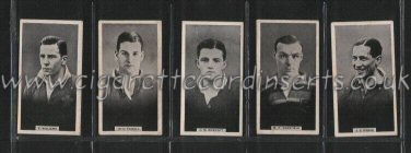 British Rugby Players 1930 issued for Will's in New Zealand, rare cigarette cards , complete set of 45 cigarette cards, near-min