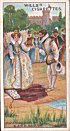 Full list: 1 The Landing of the Romans 2 The Martyrdom of St. Alban 3 Maximus Proclaimed Emperor 4 St. Augustine in England 5 King Alfred and the Cakes 6 Eight Princes Rowing King Edgar down the Dee 7 The Murder of Edward the Martyr 8 The Death of William Rufus 9 The Wreck of hte "White Ship" 10 The Murder of Becket 11 King John Granting Magna Charta 12 The First Prince of Wales 13 Wat Tyler's Rebellion 14 The Battle of Agincourt 15 The Plucking of the Rival Roses 16 Caxton's Printing Press 17 The Murder of the Princes 18 Cabot Sailing from Bristol 19 Cardinal Wolsey Dismissed 20 The Execution of Lady Jane Grey 21 The Burning of Latimer and Ridley 22 The Escape of Mary, Queen of Scots 23 Raleigh Smoking 24 Queen Elizabeth and Sir Walter Raleigh 25 The Execution of Mary, Queen of Scots 26 Drake's Game of Bowls 27 The Wreck of the Armada 28 Shakespeare Reading to Queen Elizabeth 29 The Arrest of Guy Fawkes 30 Charles I Demanding the Surrender of the Five Members 31 The Execution of Charles I 32 Charles II Hiding in the Oak Tree 33 Cromwell Dissolving the Rump Parliament 34 The Great Fire of London 35 The Trial of the Seven Bishops 36 Capture of Gibraltar 37 The South Sea Bubble 38 The Battle of Dettingen 39 The Battle of Culloden 40 Prince Charlie and Flora Macdonald 41 The Battle of Plassey 42 The Gordon Riots 43 The Glorious 1st of June 44 Nelson at the Battle of the Nile 45 The Battle of Trafalgar 46 Napoleon on the "Bellerophon." 47 The announcement of Queen Victoria's Accession 48 The Retreat from Cabul 49 The Funeral of the Duke of Wellington 50 Funeral of Edward VII 