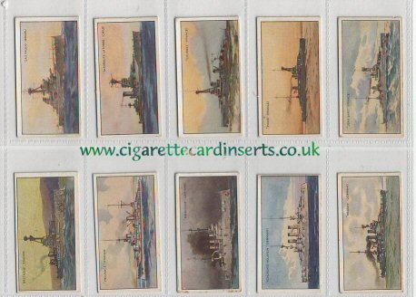 Warships 1926 complete set of 50 cigarette cards   NZ issue excellent condition .