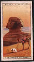 The cigarette cards in the set are: Venus of Milo,The Colosseum,Trajan's Forum in Rome,Tombs by the Appian Way,Temple of Concord Girgenti,Temple of Poseidon at Paestum,Unfinished Temple of Segesta,Mosque at Cordova,Court of Lions at Alhambra,Puente del Diablo,Boro Budur,Solomon's Temple at, Jerusalem,Gate of Xerxes at Persepolis,Archers of Darius from Susa,Stonehenge,The Pont du Gard,The Colossus of Rhodes,The Parthenon,Statue of Zeus at Olympia,Theseion at Athens,The Hanging Gardens of Babylon,Angkor Vat,Hittite God at Carchemish,Pogoda of, Poh-sz-tah,Stone Elephants at Ming Tombs,The Great Wall of China,The Taj Mahal,Buddha's Most Sacred Shrine Buddha-Gaya,Buddha,Rock Temples of Ellora,Bronze Buddha at Kobe,Statue of Tutankhamen,Treasure From Tutankhamen's Tomb,Maya Date Marker,Easter, Island Image,Temple Carved from Living Rock,Temple of Diana at Ephesus,Mausoleum at Halicar-nassus,Nineveh,Assyrian Man-Headed Lion,Assyrian Palace at Nineveh,Colossus at Abu-Simbel,The Colossi of Memnon,Model Boat of 4000 Years Ago,Egyptian Mummy Cases,, Mummy Case and Mummy,The Pharos of Alexandria,Processional Portal at Karnak,The Great Pyramid of Cheops,The Pyramids of Gizeh,The Sphinx of Gizeh, 